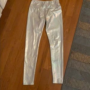 Metallic leggings